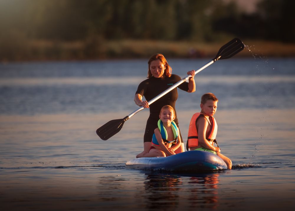 На Каме с детьми