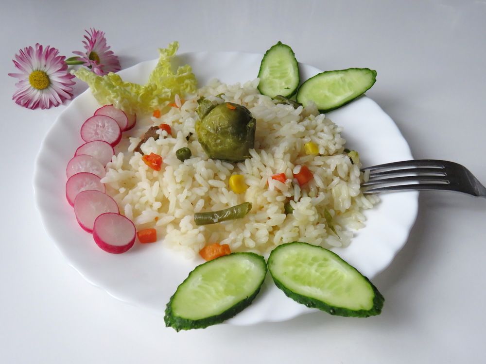 Rice with vegetables