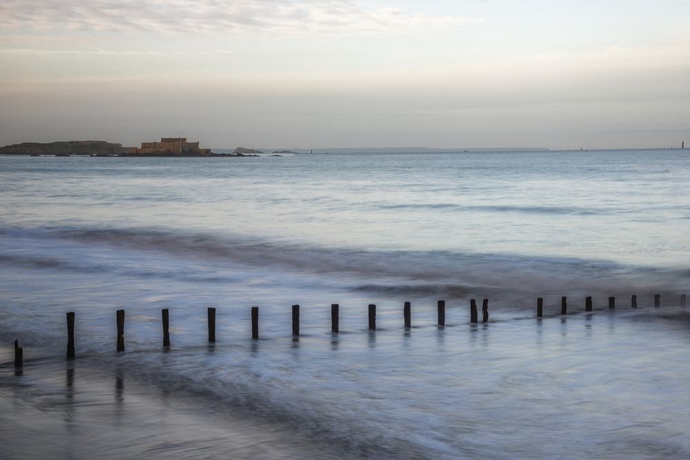 The dawn in Saint Malo (Brittany)