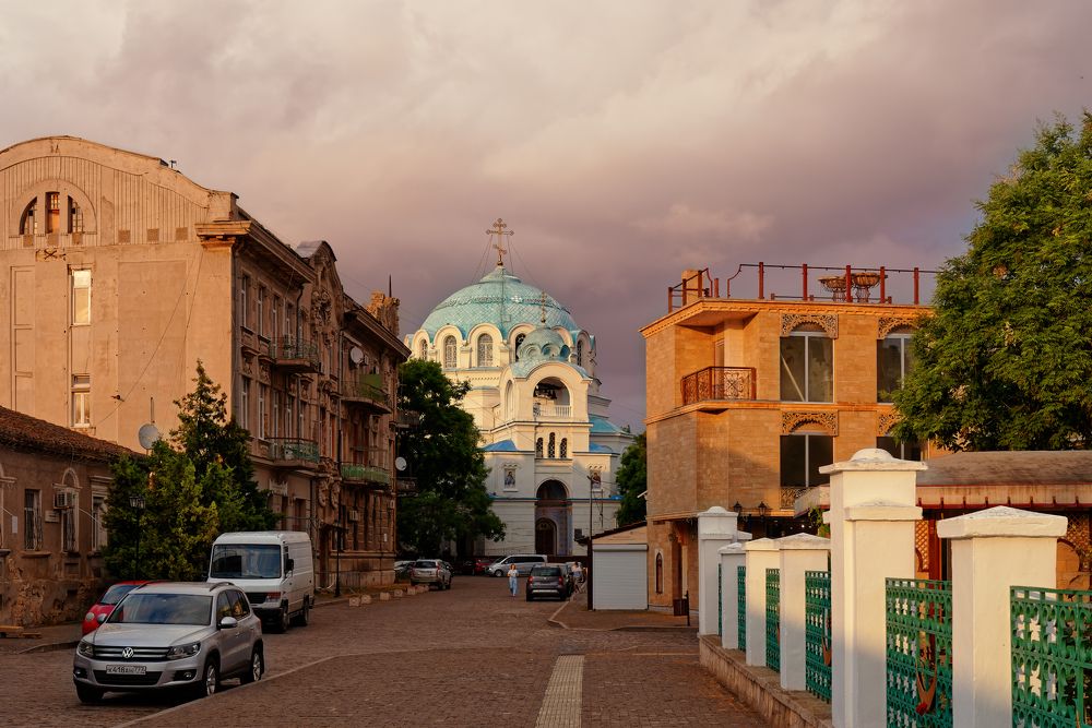 Евпаторийский грозовой закат