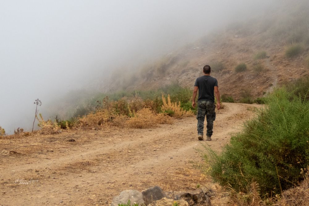 Fresh air fills his lungs...