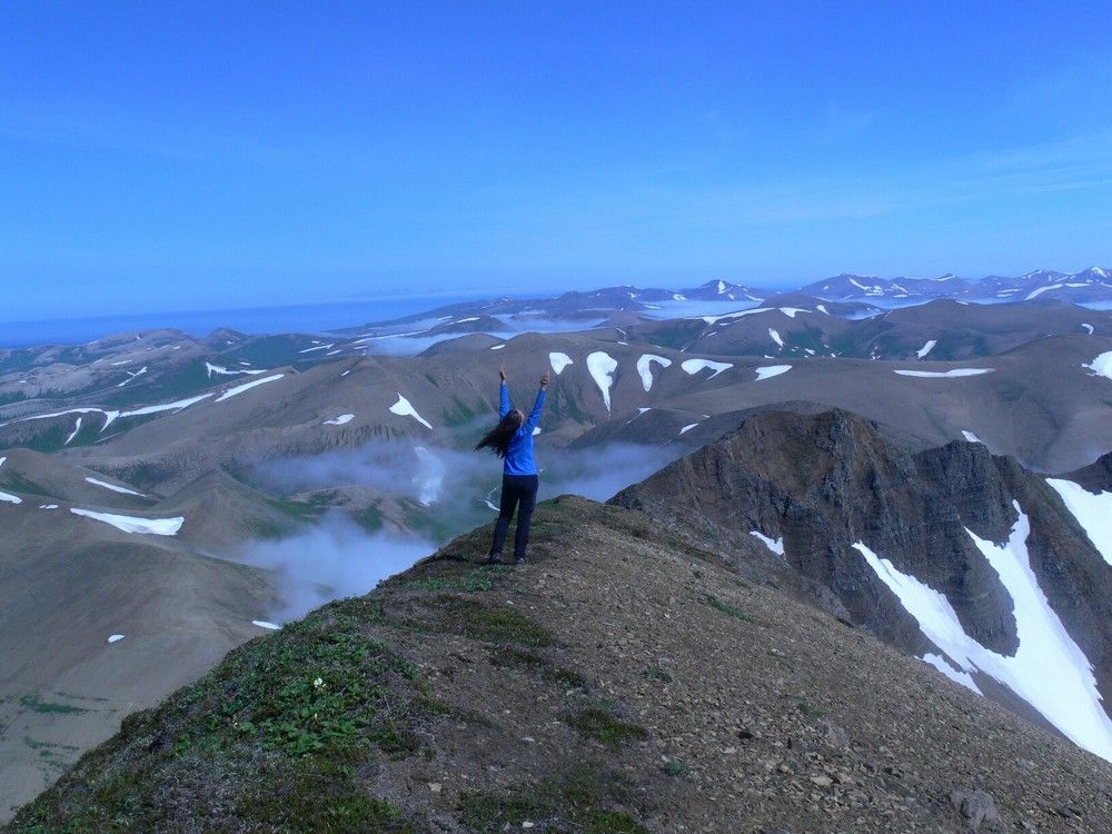 На вершине острова Беринга