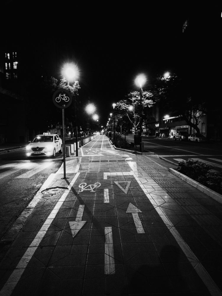 Nigth on Chacabuco boulevard Córdoba Argentina