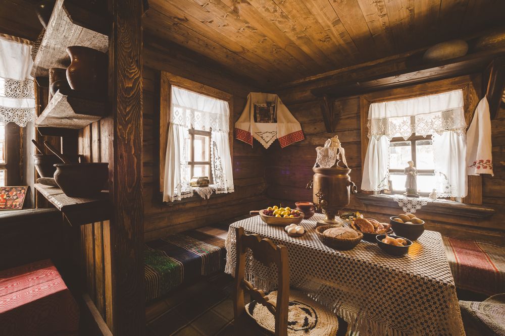 По-деревенски