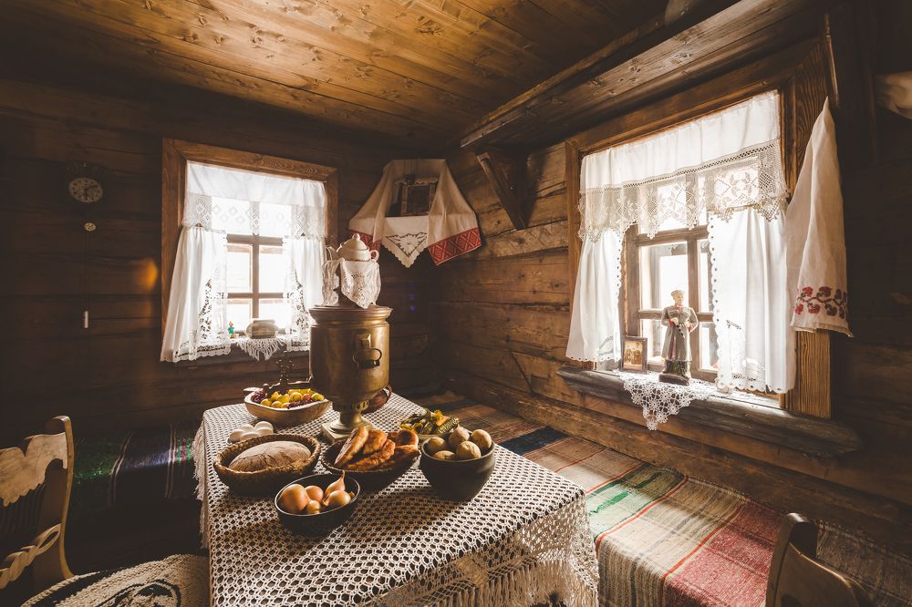 По-деревенски