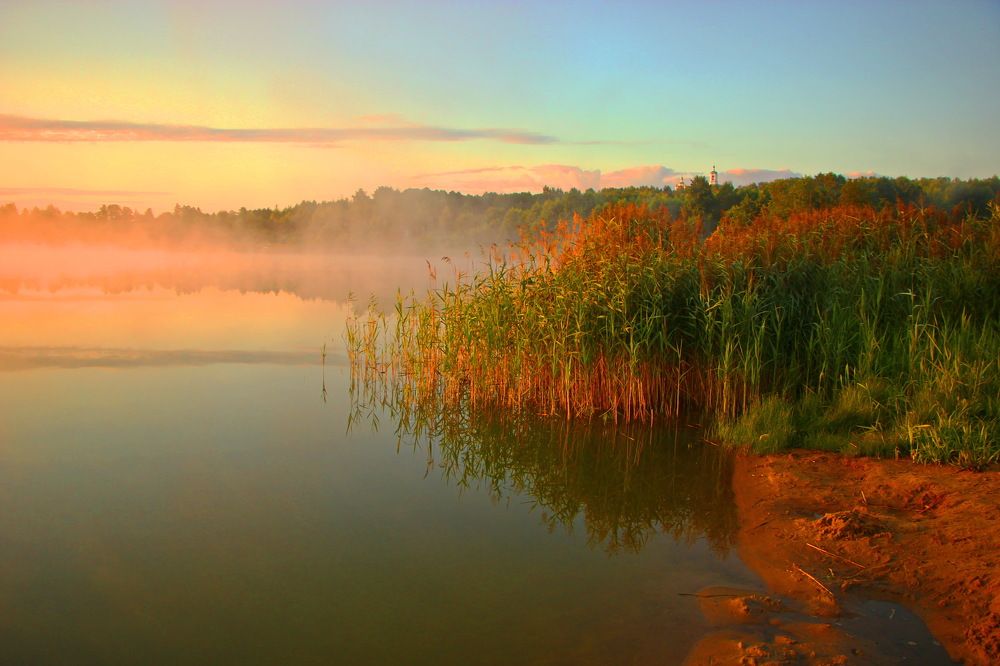 Предрассветный туман.
