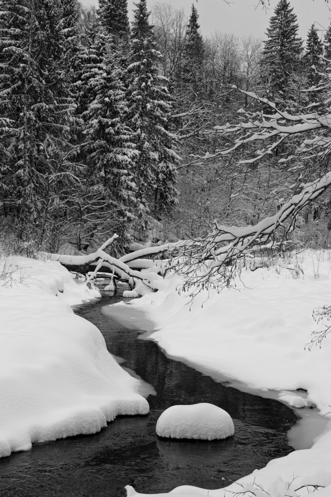 зимний ручей