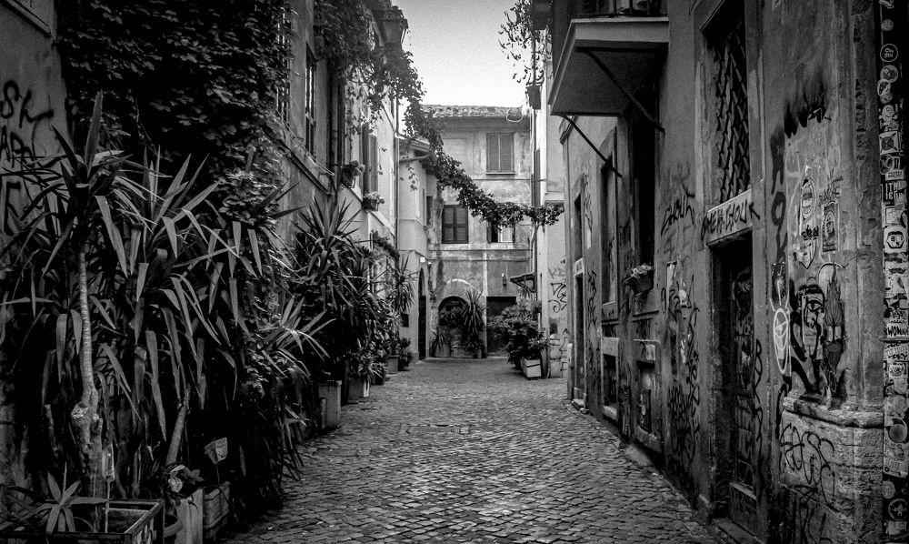 Calle con encanto del Trastevere