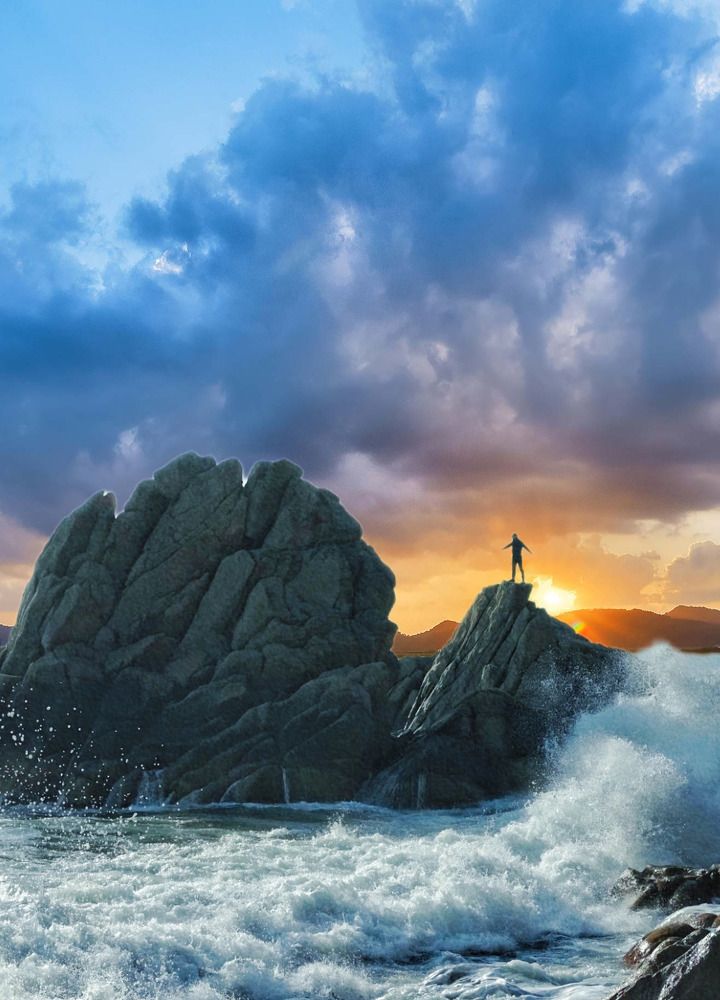 У моря, на закате!