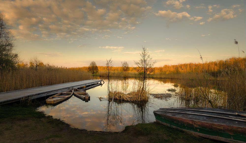 Вечер на реке Бузянка
