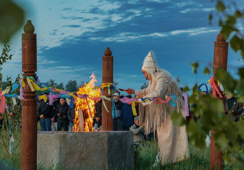 Поклонение духу огня в Якутии