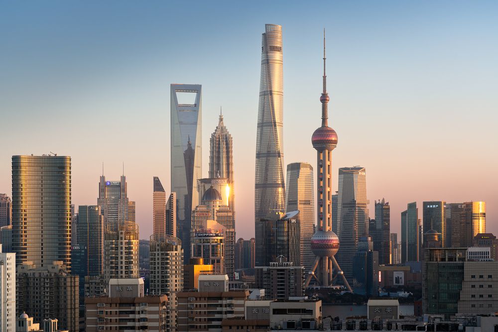 LuJiaZui Skyline at Sunset