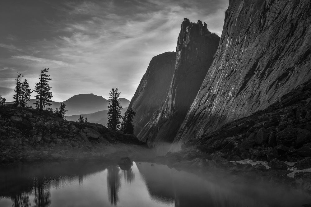 Утро на озере Черное в Ергаках