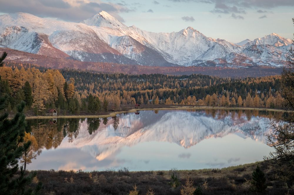 Закат на озере Киделю