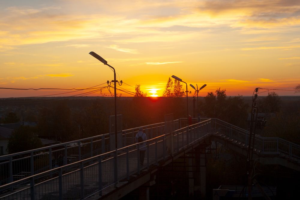 Провинция. Закат.