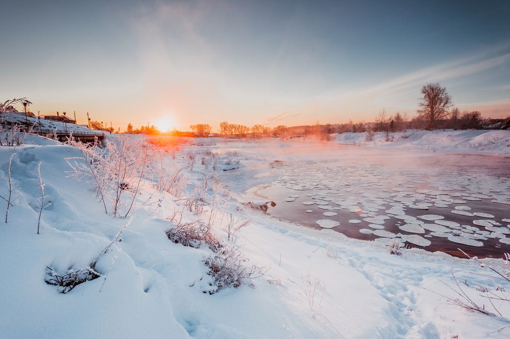 Замерзшие "кувшинки"