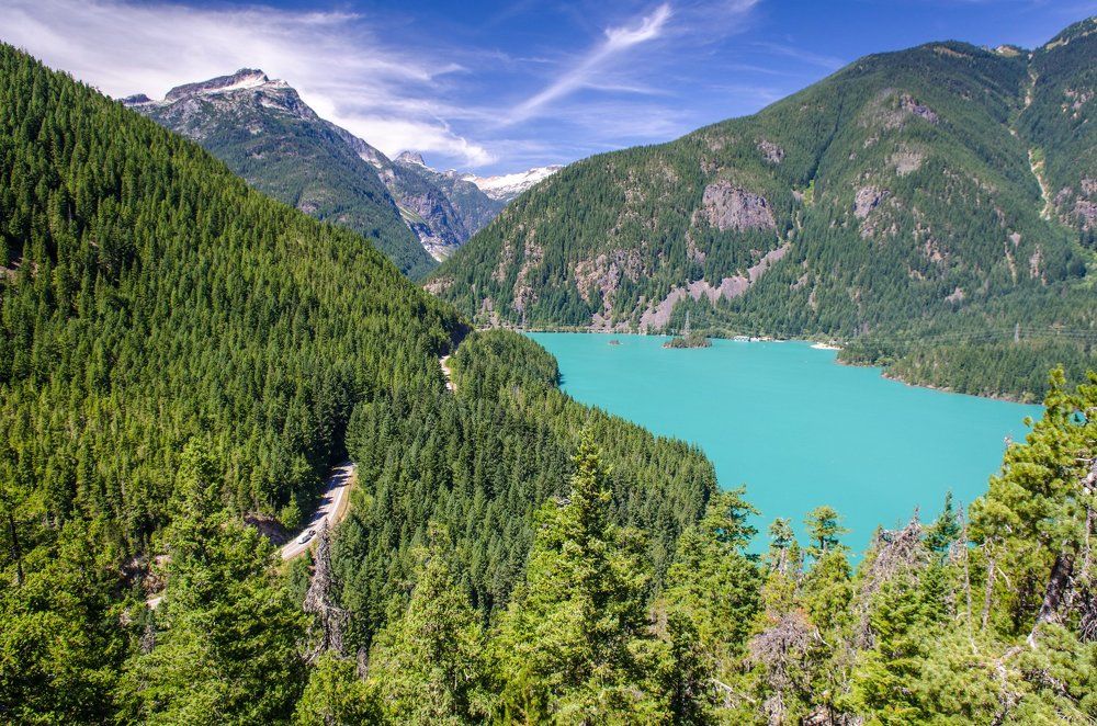 Озеро Диабло - одно из любимых мест отдыха американцев