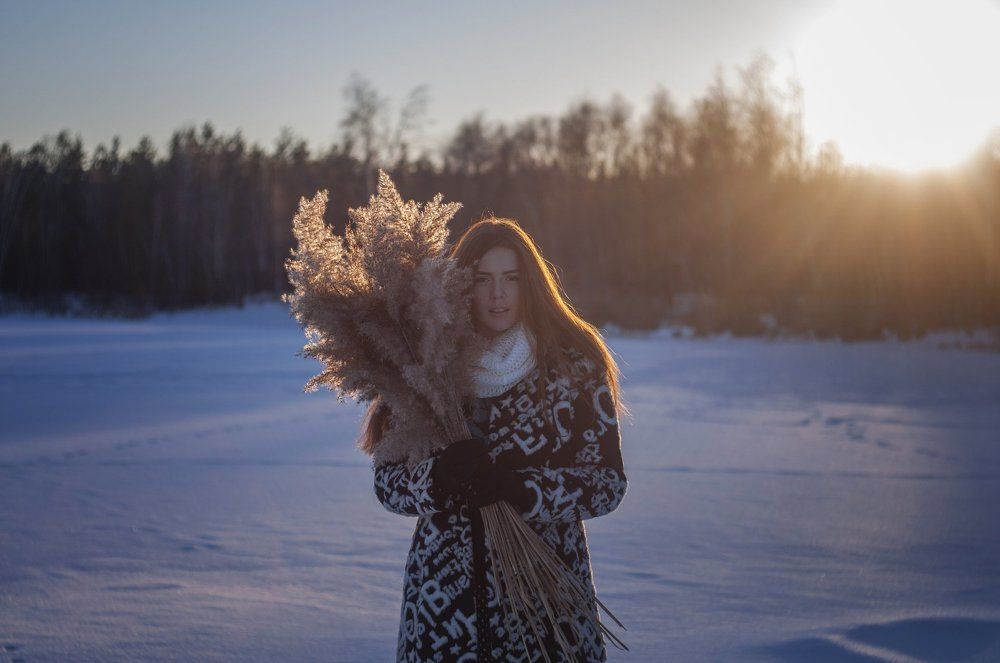 Зимний закат.