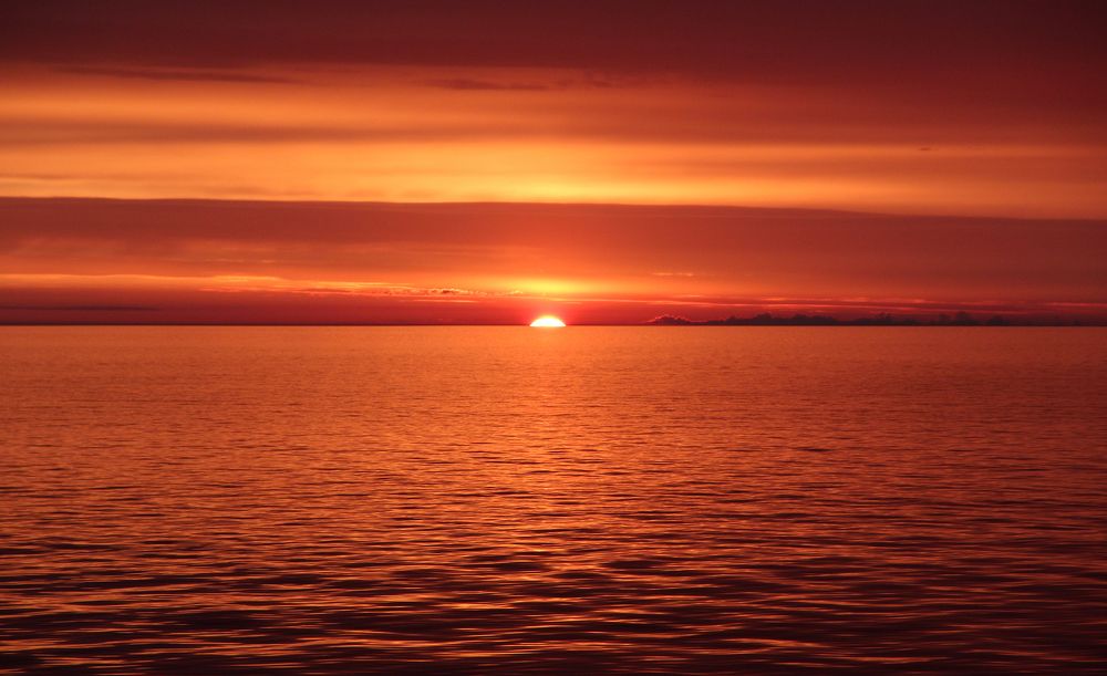 Закат на Ладоге