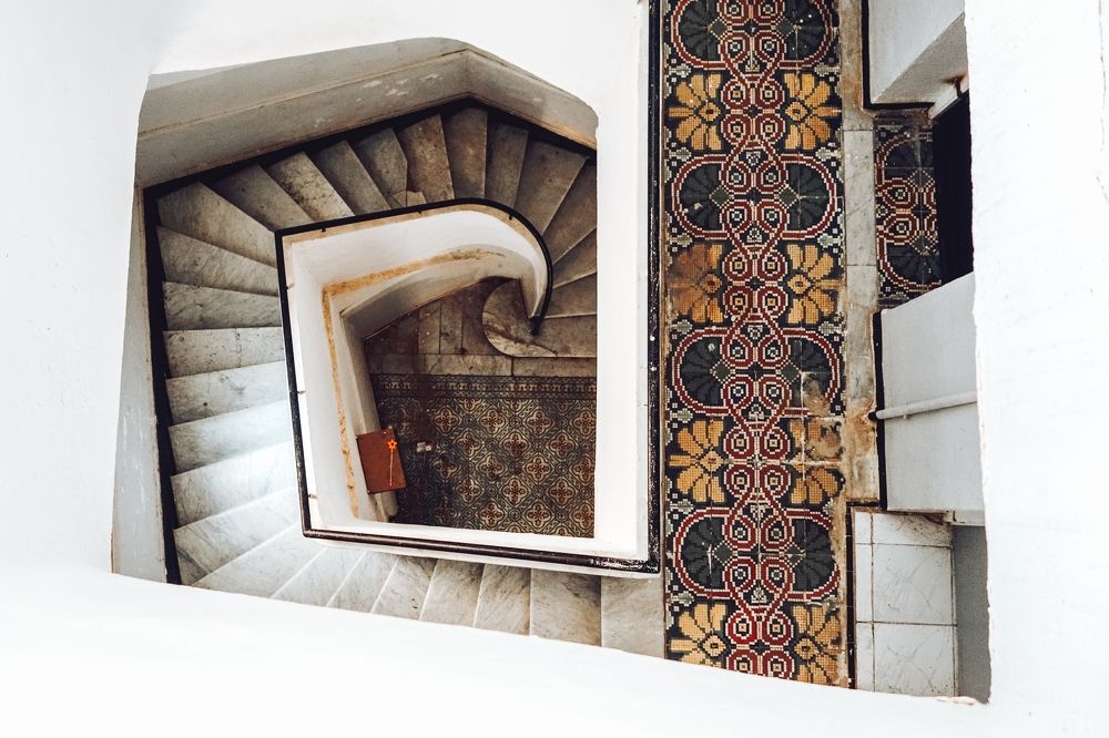Spiral Elegance: A Staircase in Tlemcen