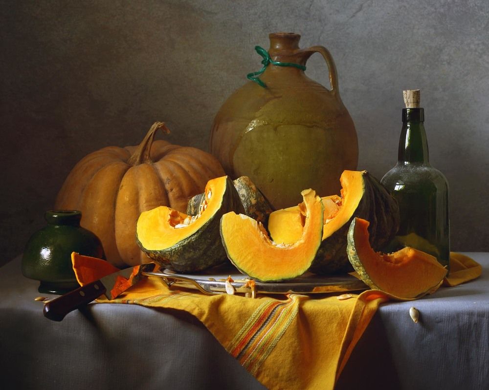 Тыква на блюде