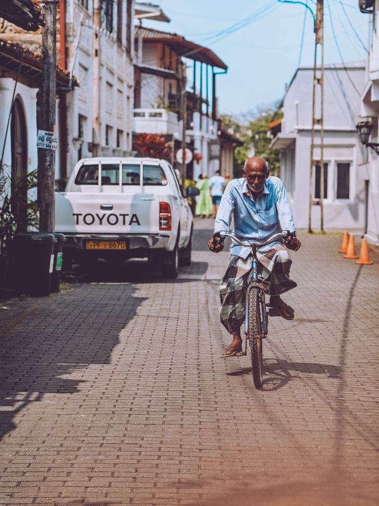 The man and the bicycle