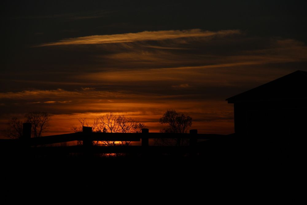 Рыжий закат / Red sunset