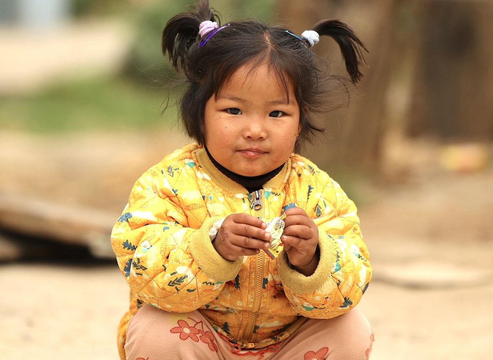 Young girl from India