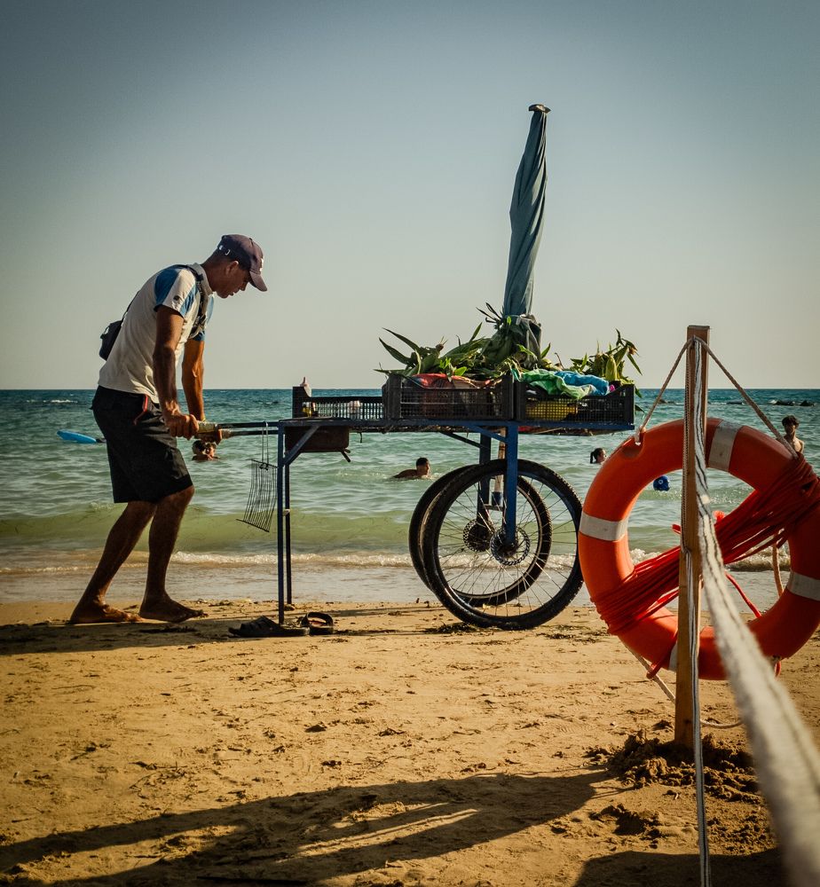 Il venditore di pannocchie