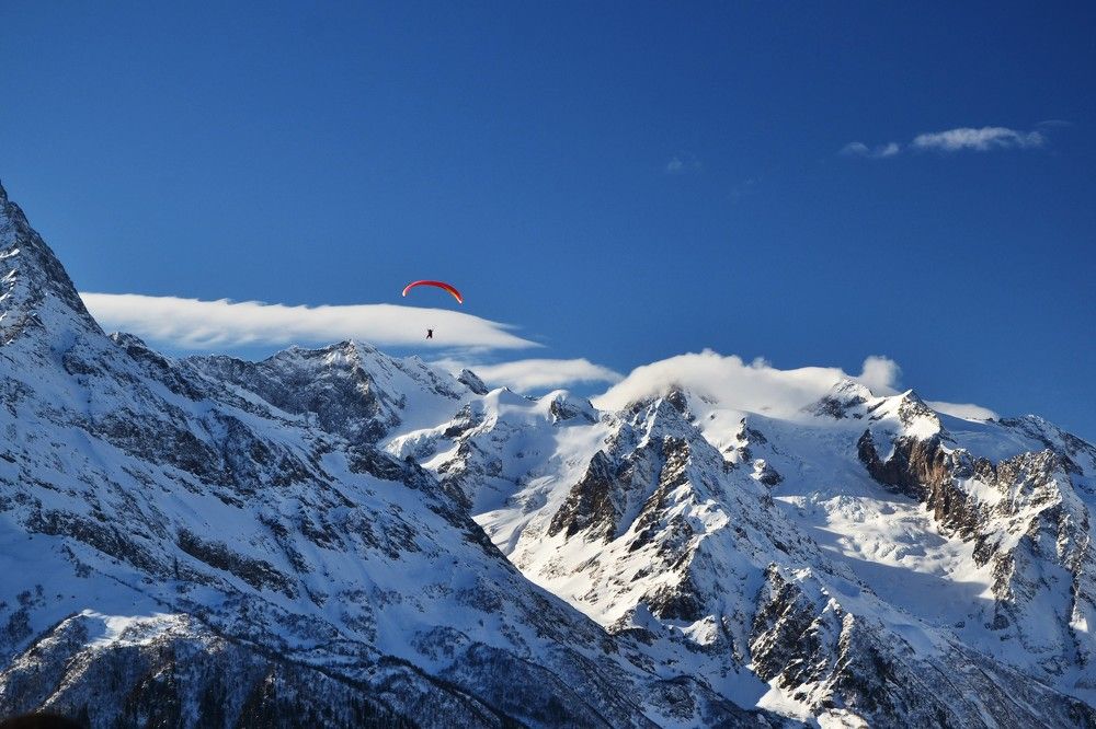 Полёт над Домбаем.