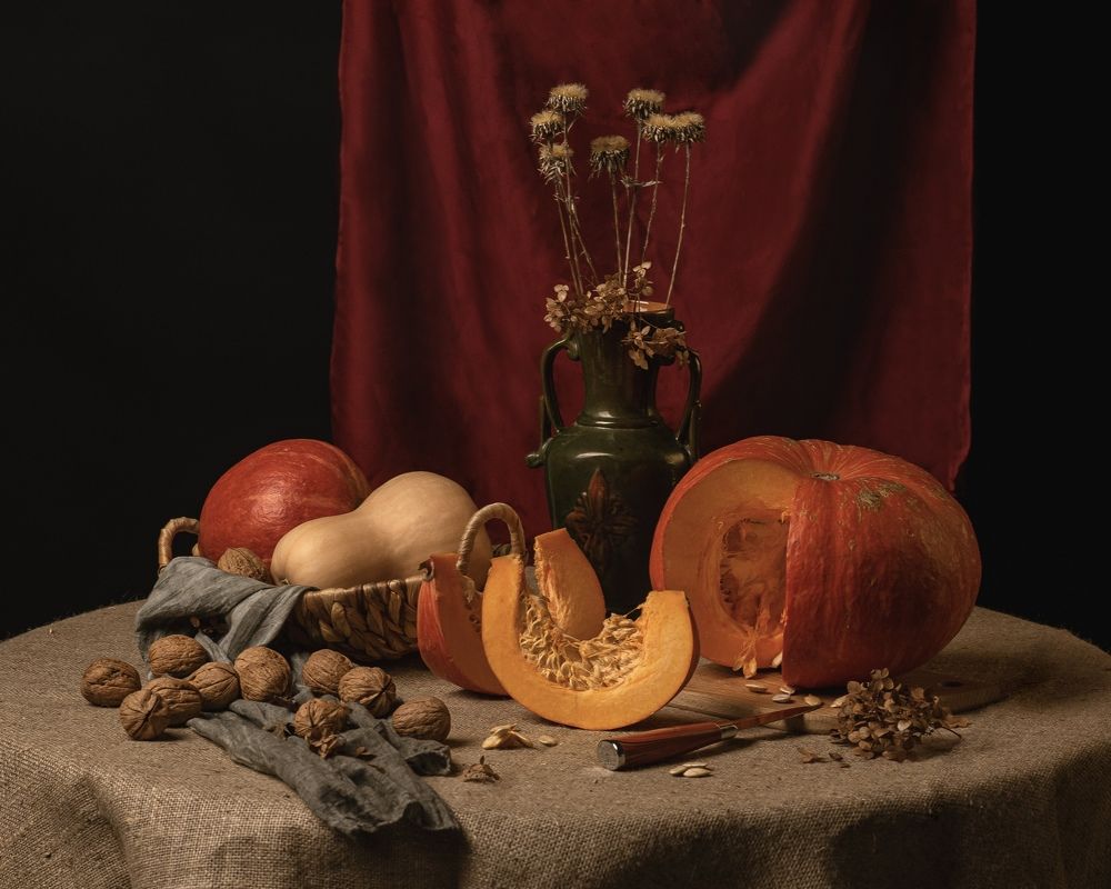 Натюрморт с тыквой.