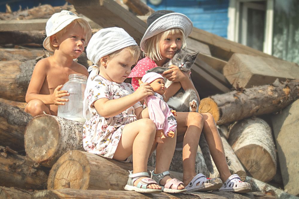 Как-то мимо проходила кошка.