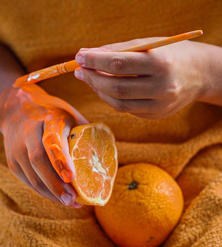 Апельсиновые краски