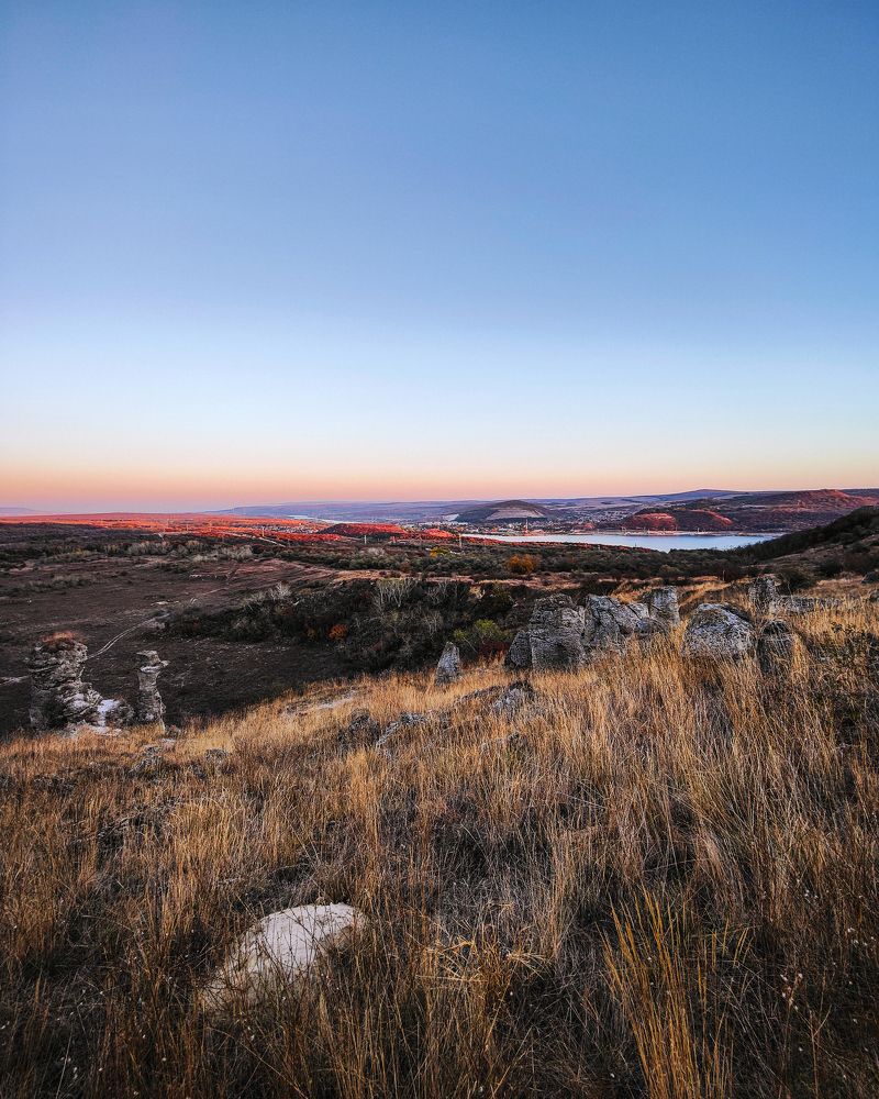 Varna Lake Sunset Scape