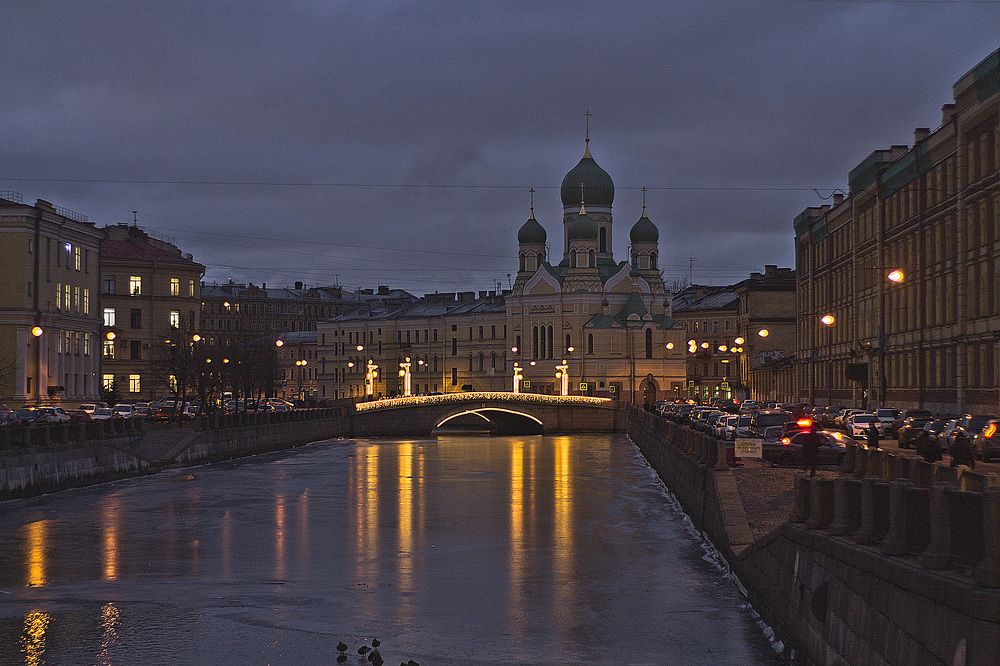 Зимний вечер.