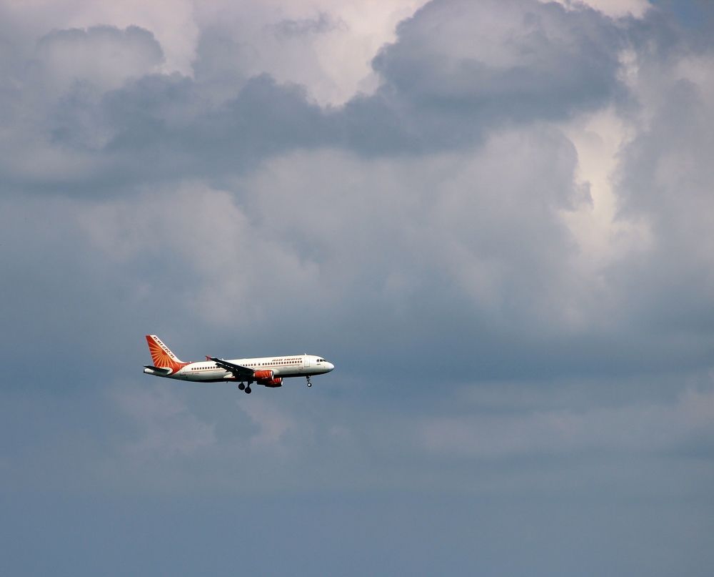 В небесах...