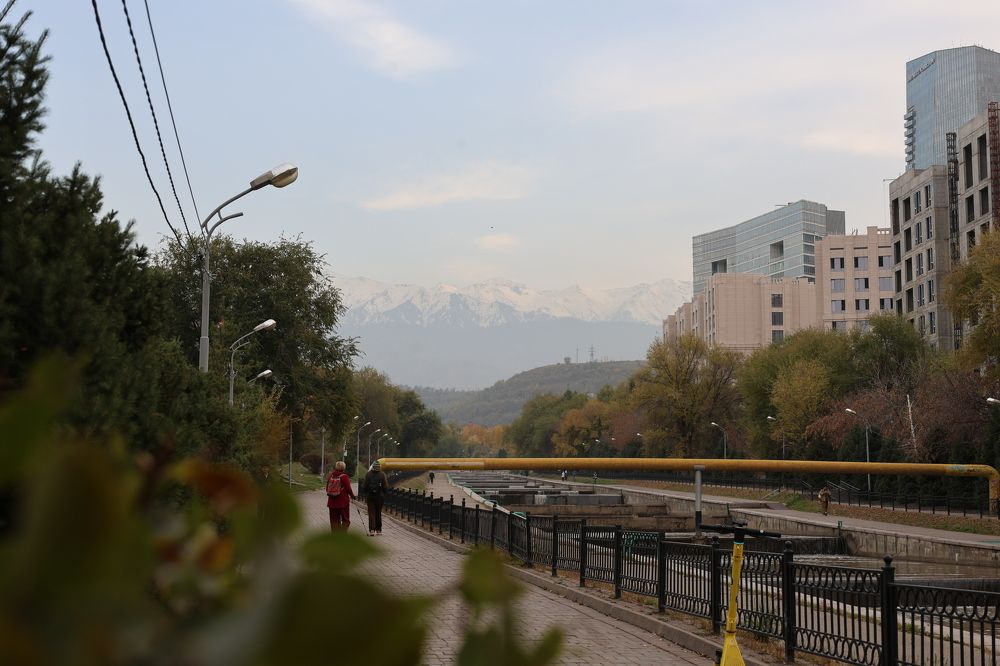 Vesnovka river Almaty city
