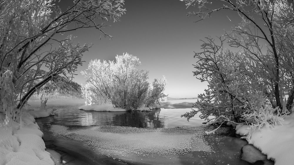 Река Ангара. Декабрь