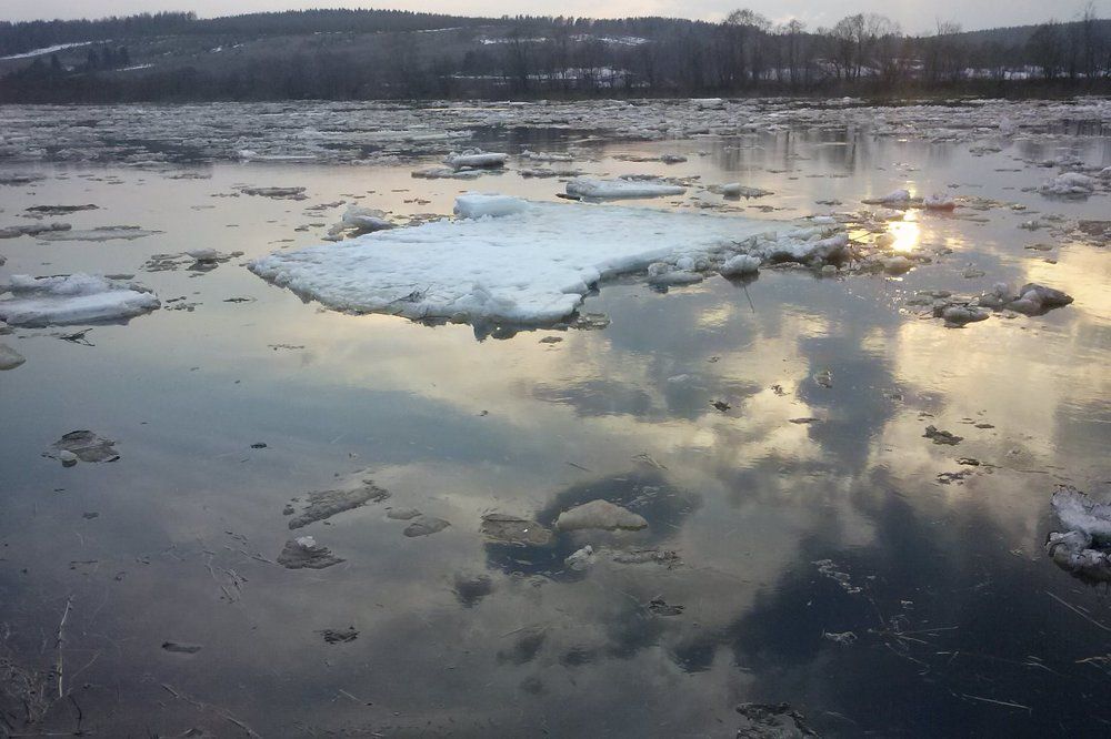половодье в деревне