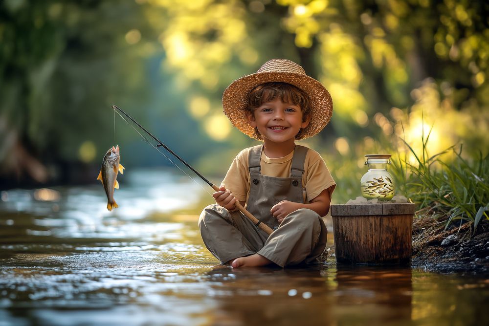 Первая рыбка.