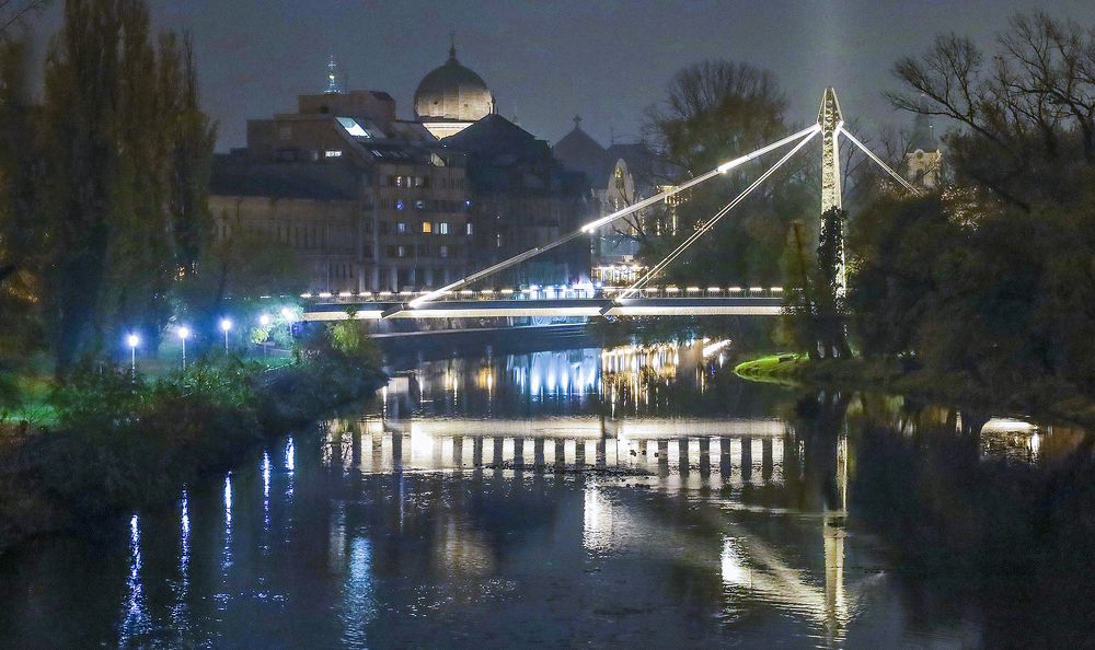 Pedestrian bridge in Oradea
