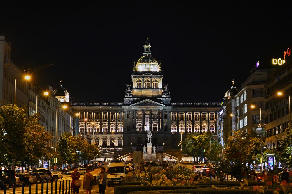 Ночная Прага.