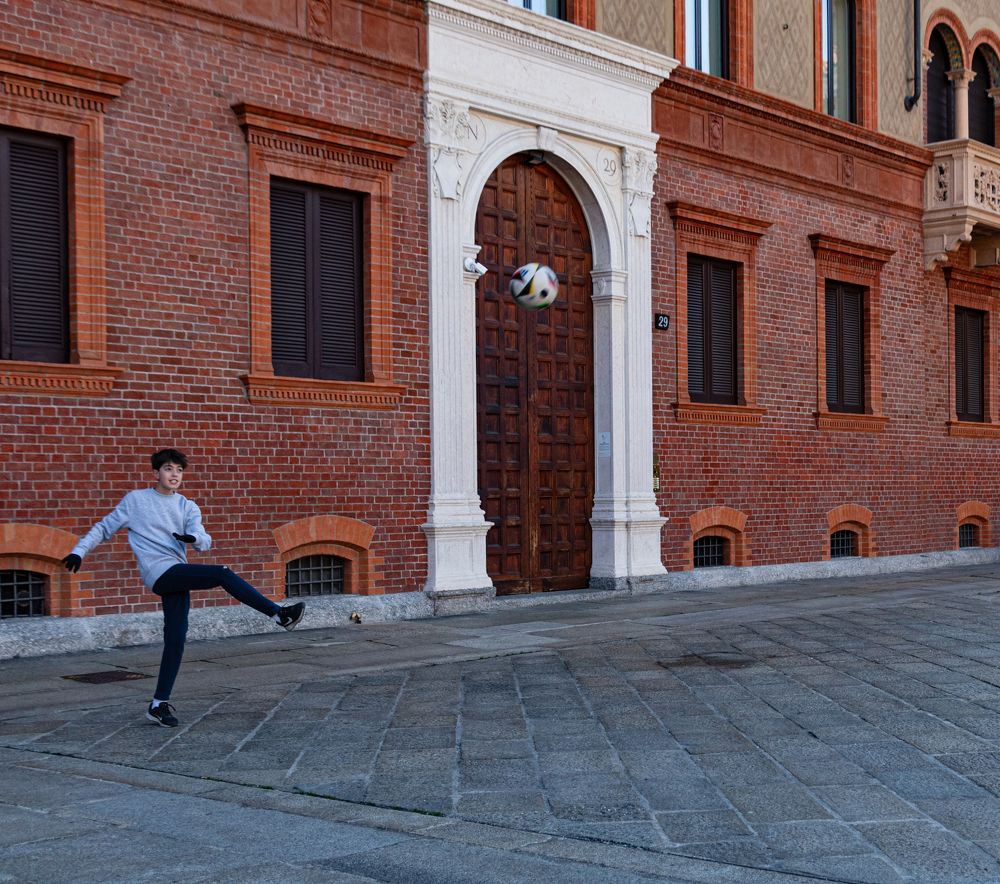 Little soccer player