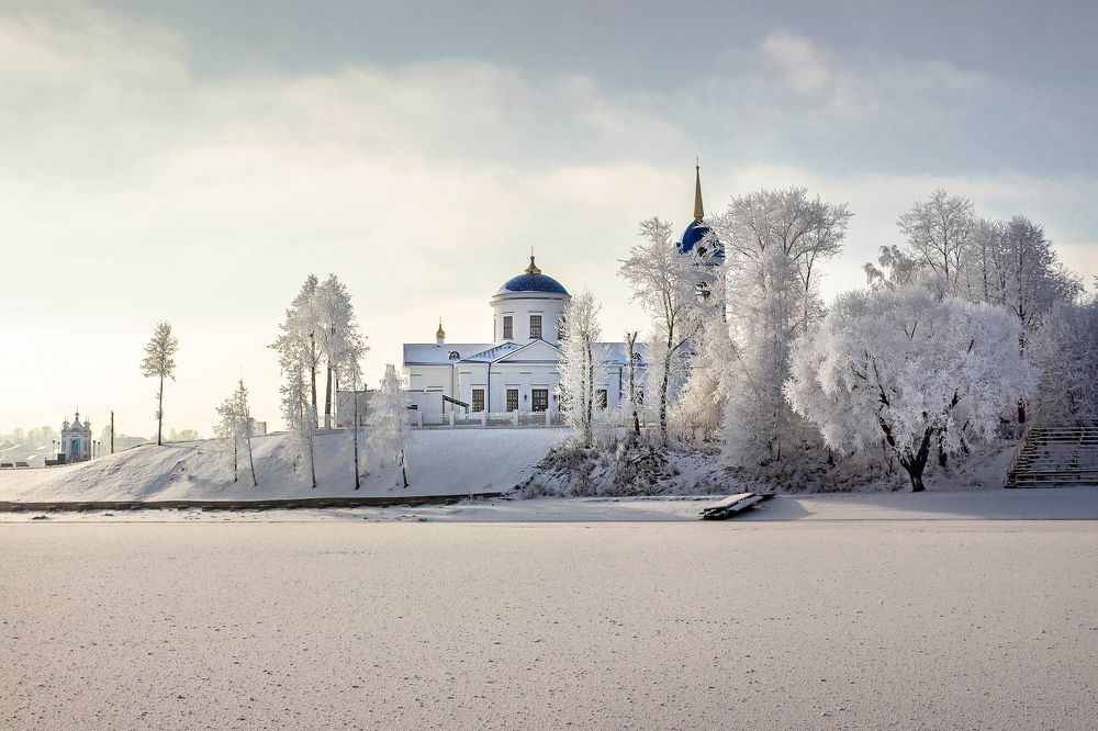 Зимний пруд.