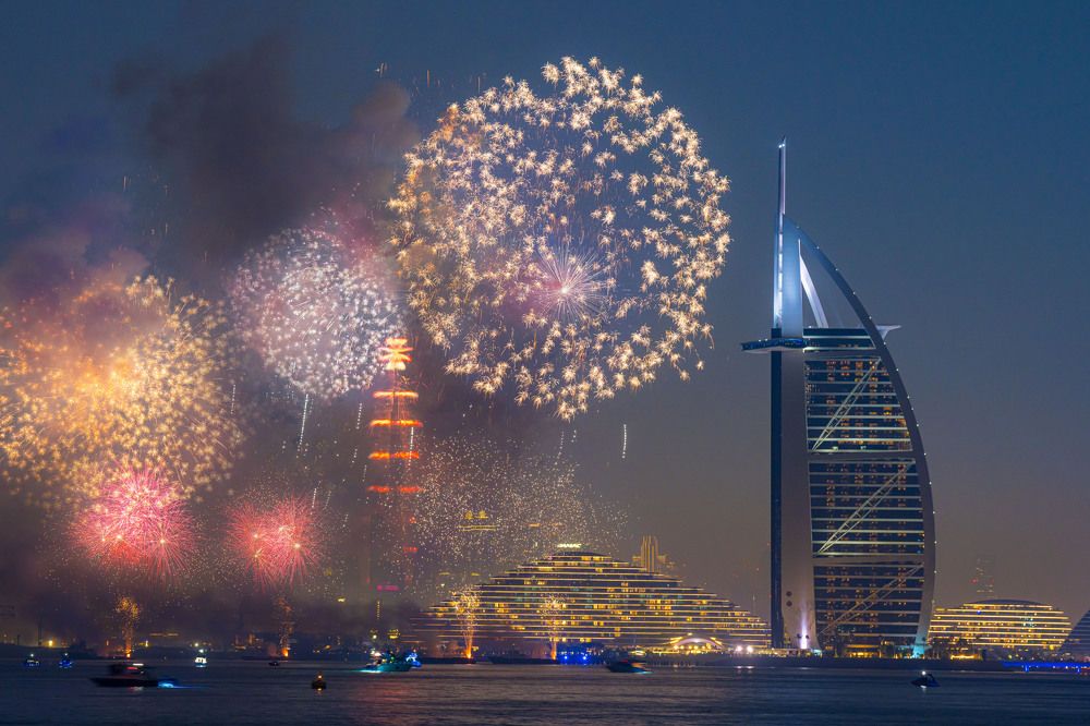 Dubai, New year 2025