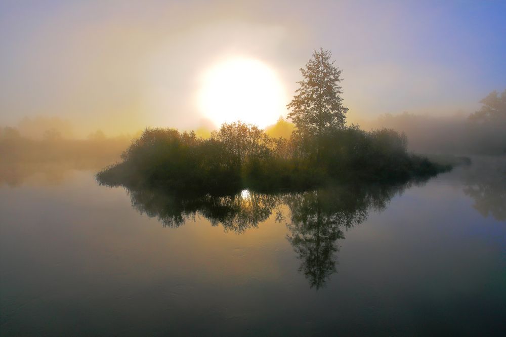 Выплывающий остров.
