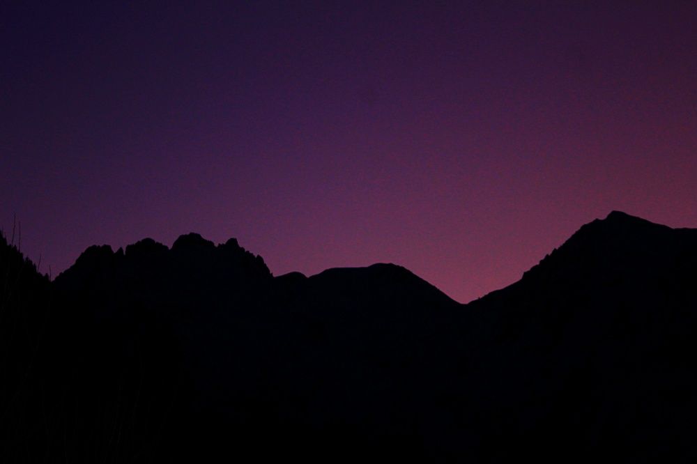 Mountain sunrise