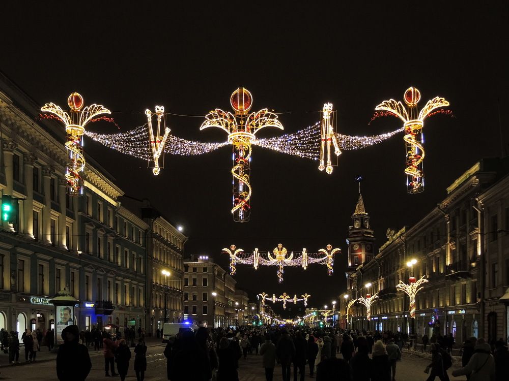 Новогодний Невский проспект