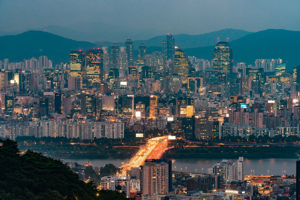 Огни ночного Сеула