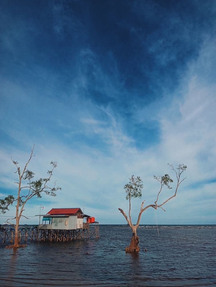 Hut by the sea